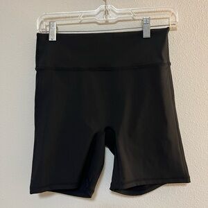 Fabletics Black High-Rise Bike Shorts